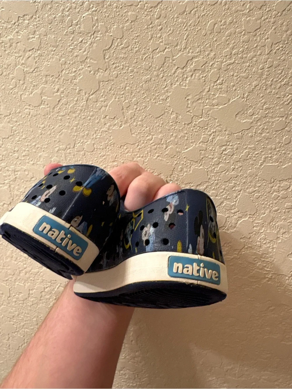 Native Shoes x Disney World EXCLUSIVE 50th Mickey Mouse Blue Slip On Shoes C8